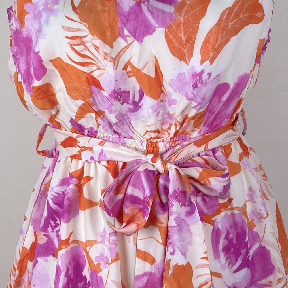 House Of Sienna | Feminine Tropical Vacation One Shoulder Shorts Romper | 8 - Picture 4 of 11
